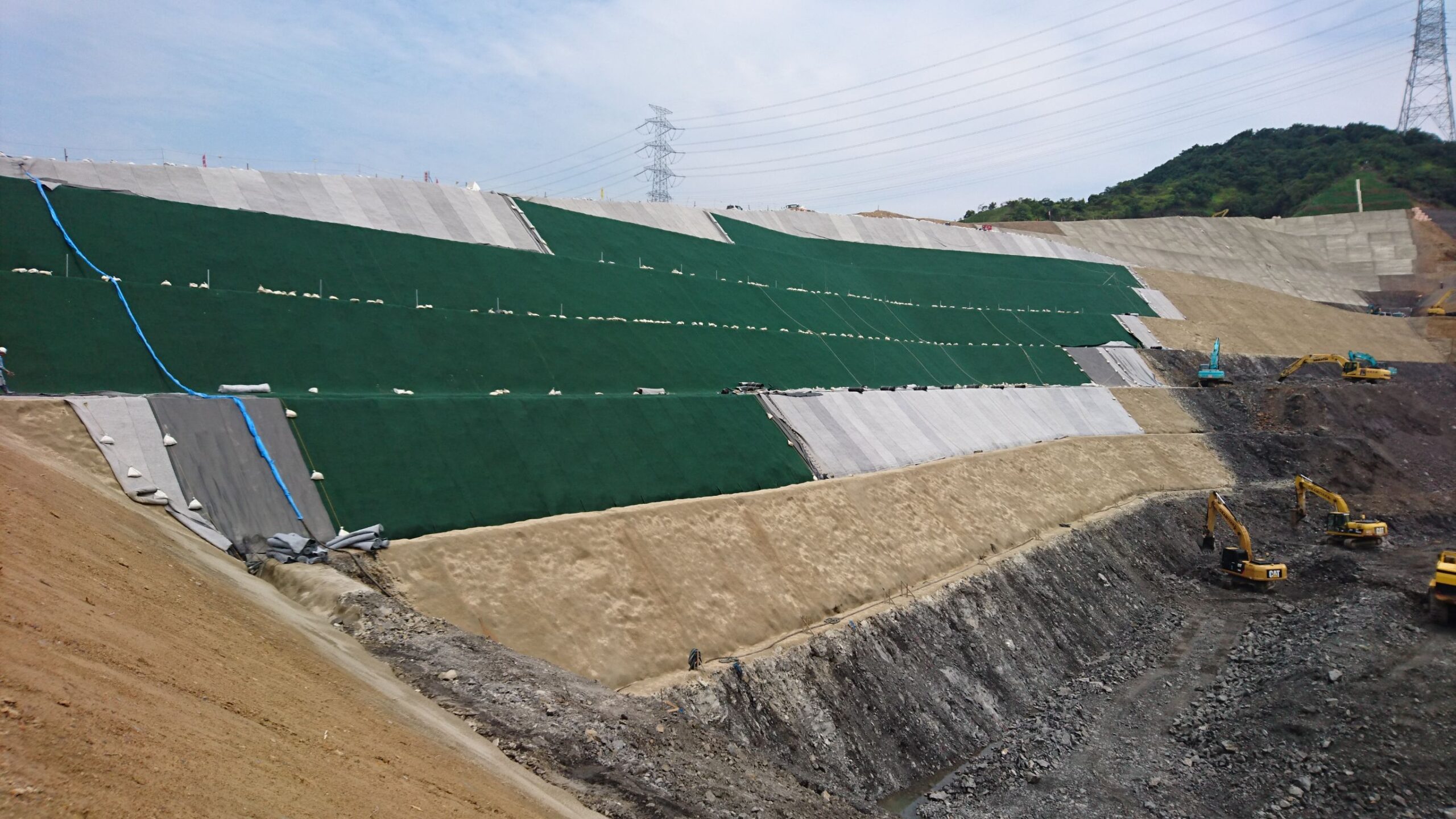 産廃処分場遮水工事