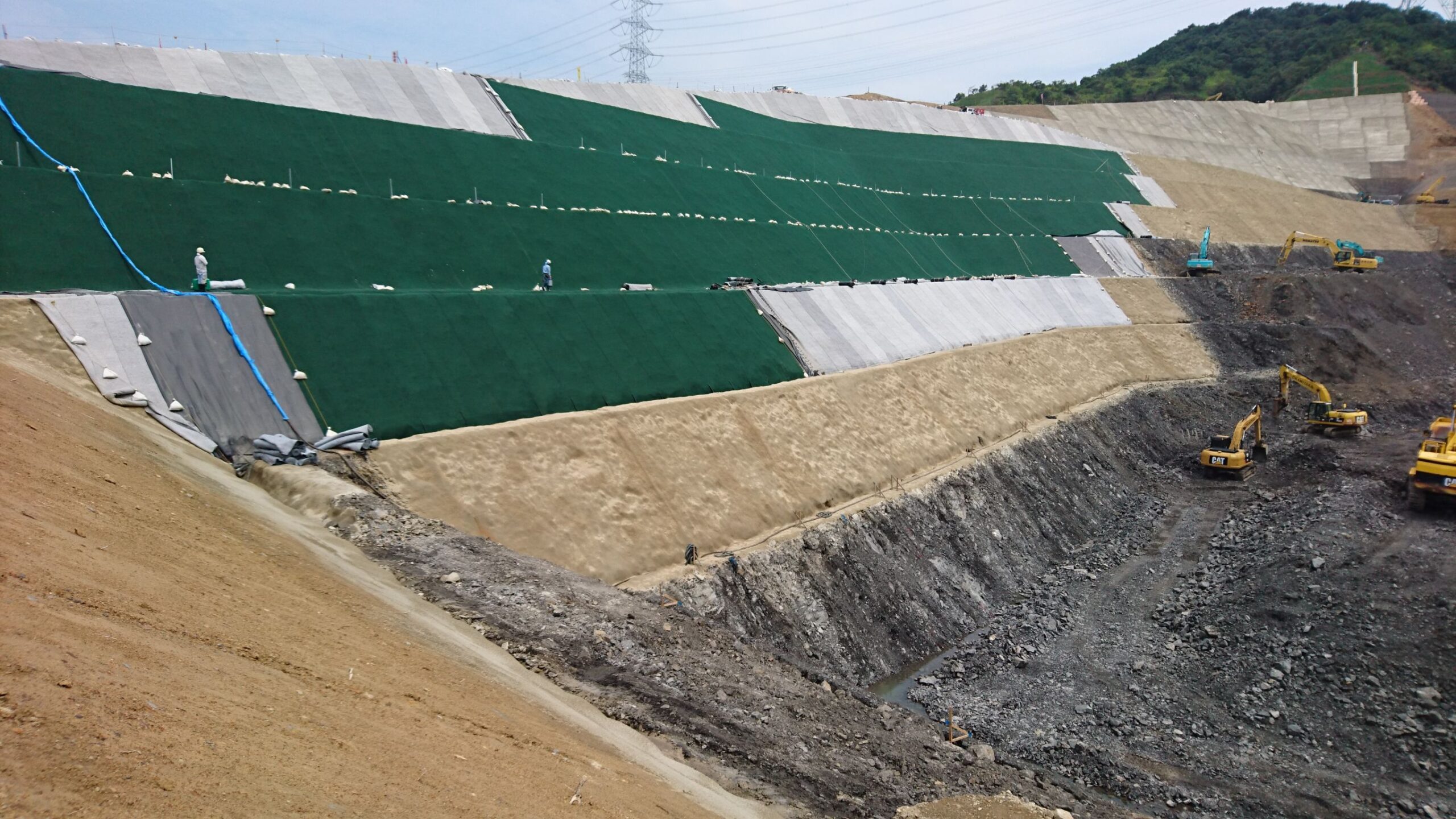 産廃処分場遮水工事