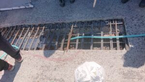 土河屋トンネル 形鋼当板工