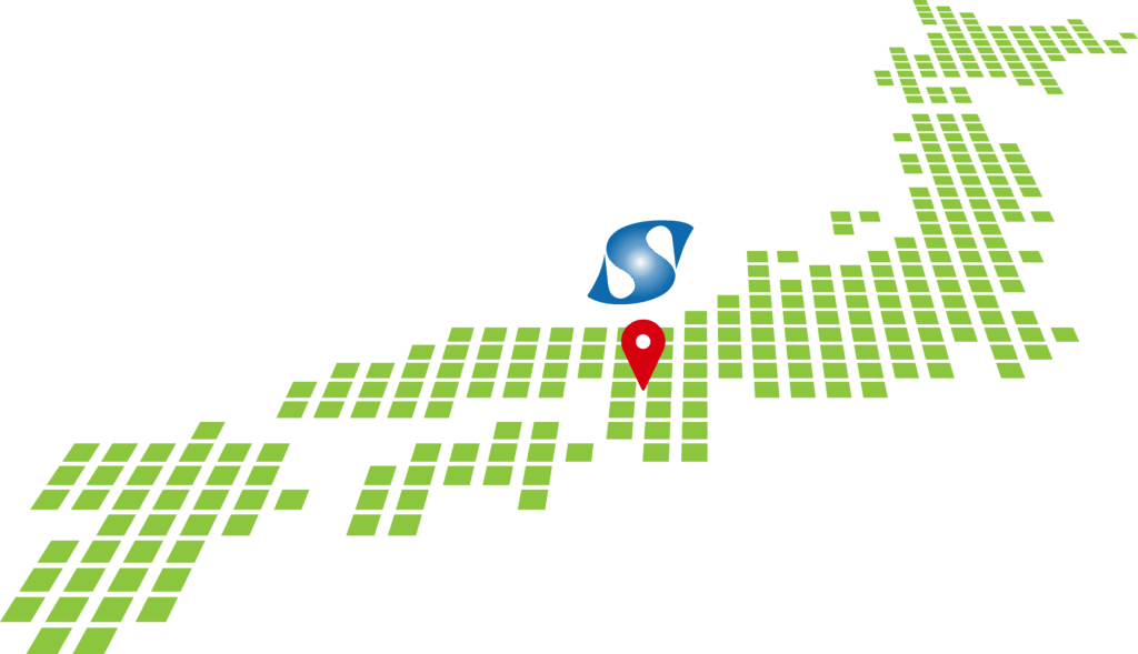 大阪府にピンが刺さった日本地図